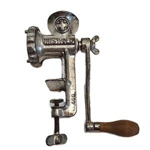 Griswold Mfg. Meat Grinder Chopper No. 1 Wooden Handle Model 450 Erie PA USA SEE